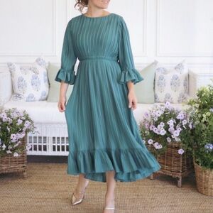Dainty Jewells Sage Long Sleeve Dress